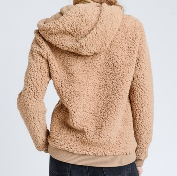 Sale! Teddy Faux Fur Sherpa Hoodie - Picture 2 of 4
